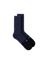 Division Merino Sock - Black Navy