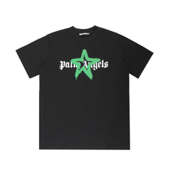 palmangels断头熊背后大字母logo印花蝙蝠袖落肩男女短袖T恤嘻哈 (38)