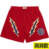EE Print Shorts printed logo sweatpants mesh drawstring American shorts (41)