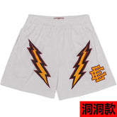 EE Print Shorts printed logo sweatpants mesh drawstring American shorts (43)