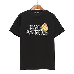 palmangels断头熊背后大字母logo印花蝙蝠袖落肩男女短袖T恤嘻哈 (15)