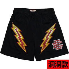 EE Print Shorts printed logo sweatpants mesh drawstring American shorts (42)