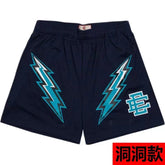 EE Print Shorts printed logo sweatpants mesh drawstring American shorts (44)