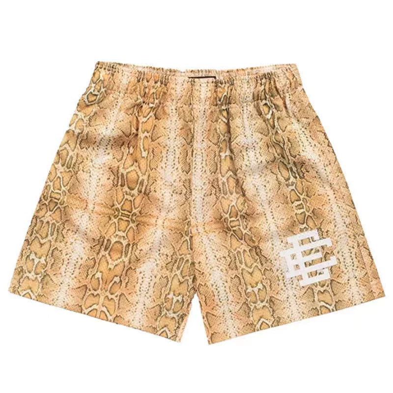 EE Print Shorts printed logo sweatpants mesh drawstring American shorts (1)