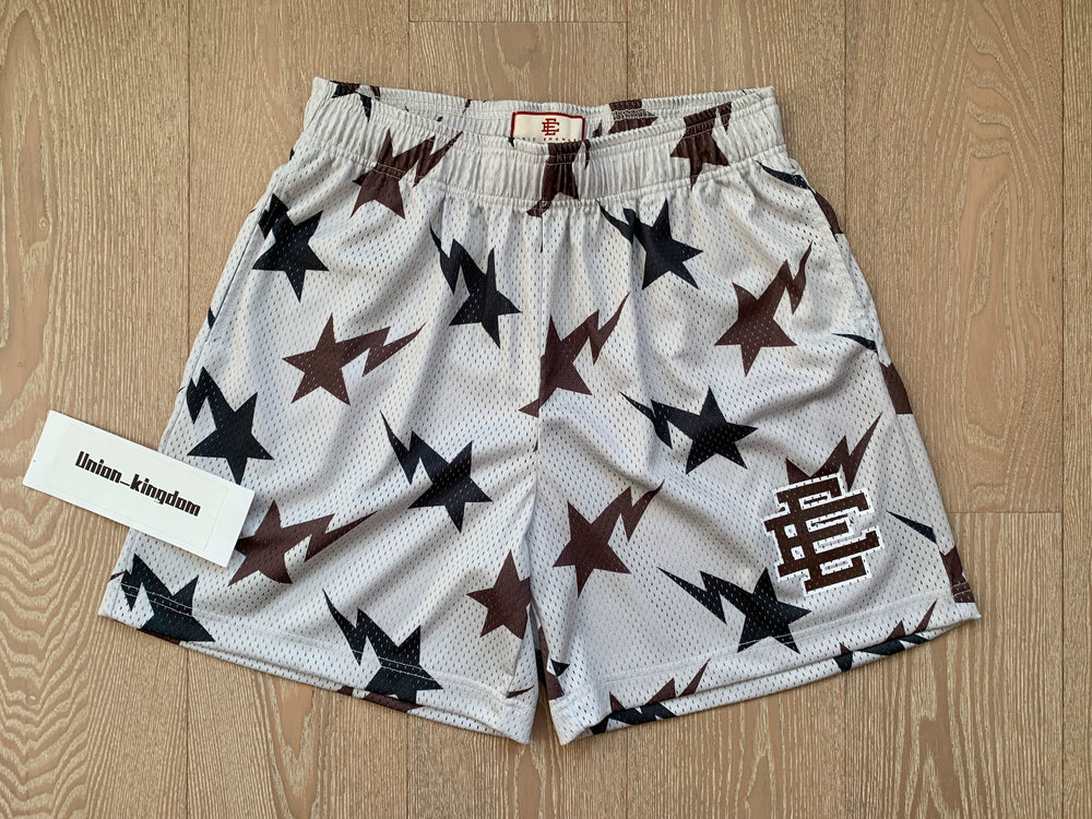 EE Print Shorts printed logo sweatpants mesh drawstring American shorts (49)