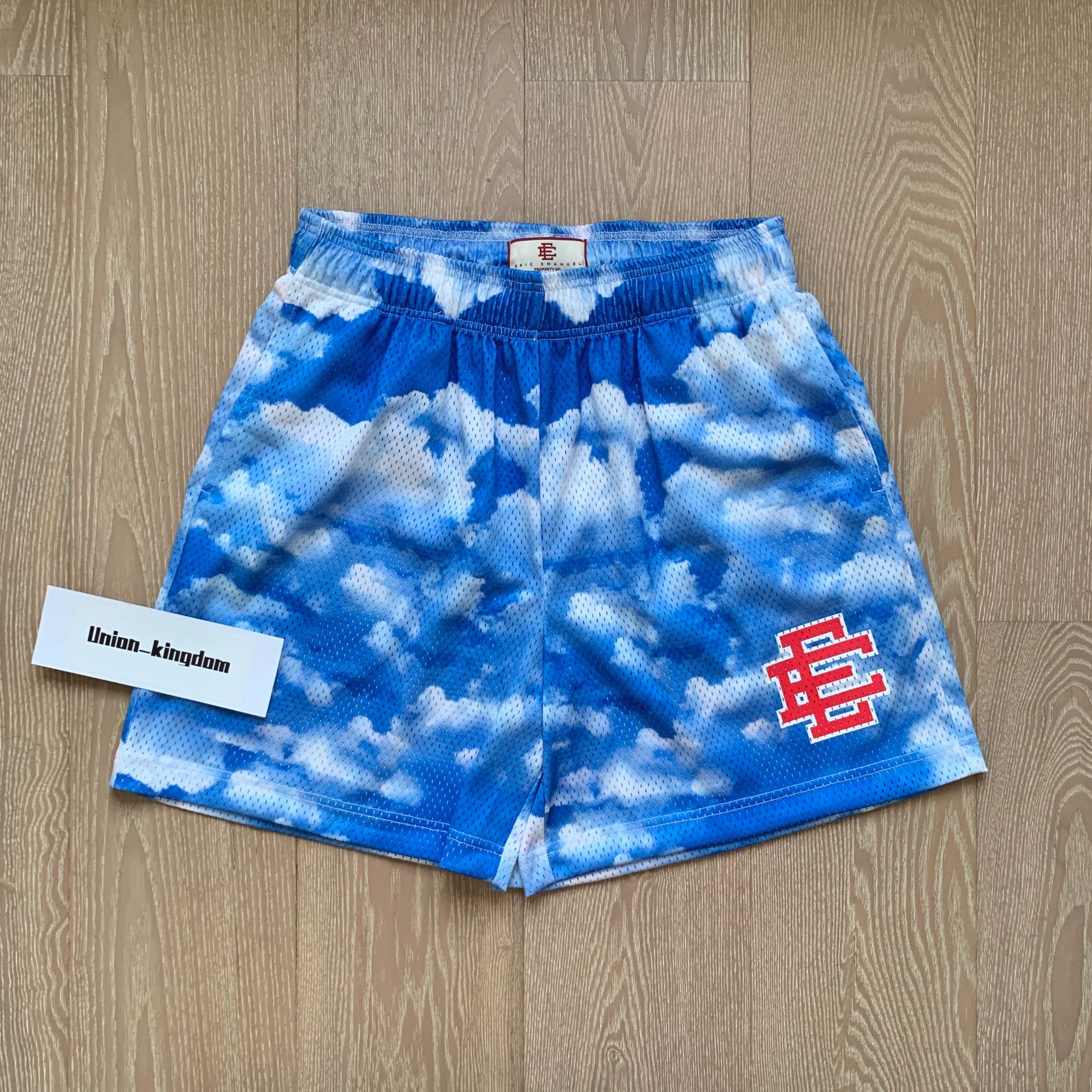 EE Print Shorts printed logo sweatpants mesh drawstring American shorts (31)