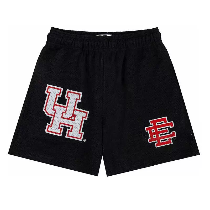 EE Print Shorts printed logo sweatpants mesh drawstring American shorts (68)
