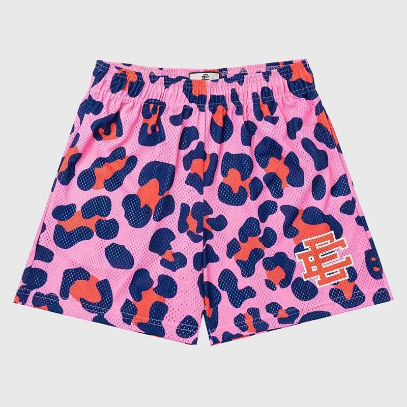 EE Print Shorts printed logo sweatpants mesh drawstring American shorts (48)