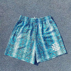 EE Print Shorts printed logo sweatpants mesh drawstring American shorts (48)