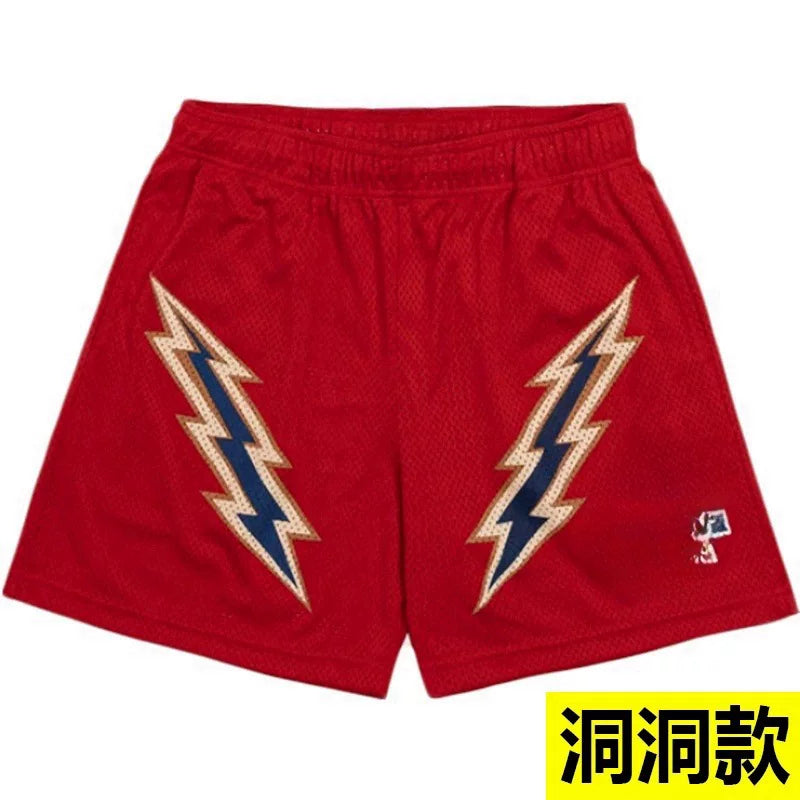 EE Print Shorts printed logo sweatpants mesh drawstring American shorts (56)