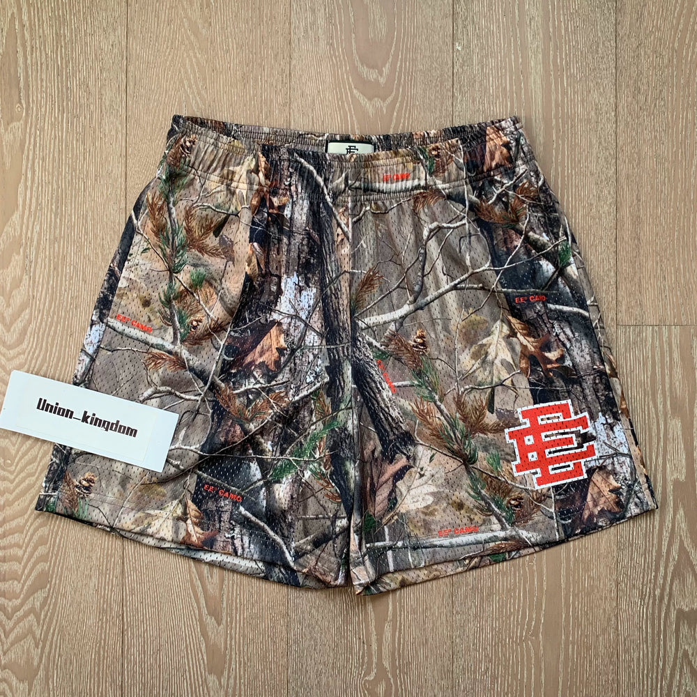 EE Print Shorts printed logo sweatpants mesh drawstring American shorts (70)