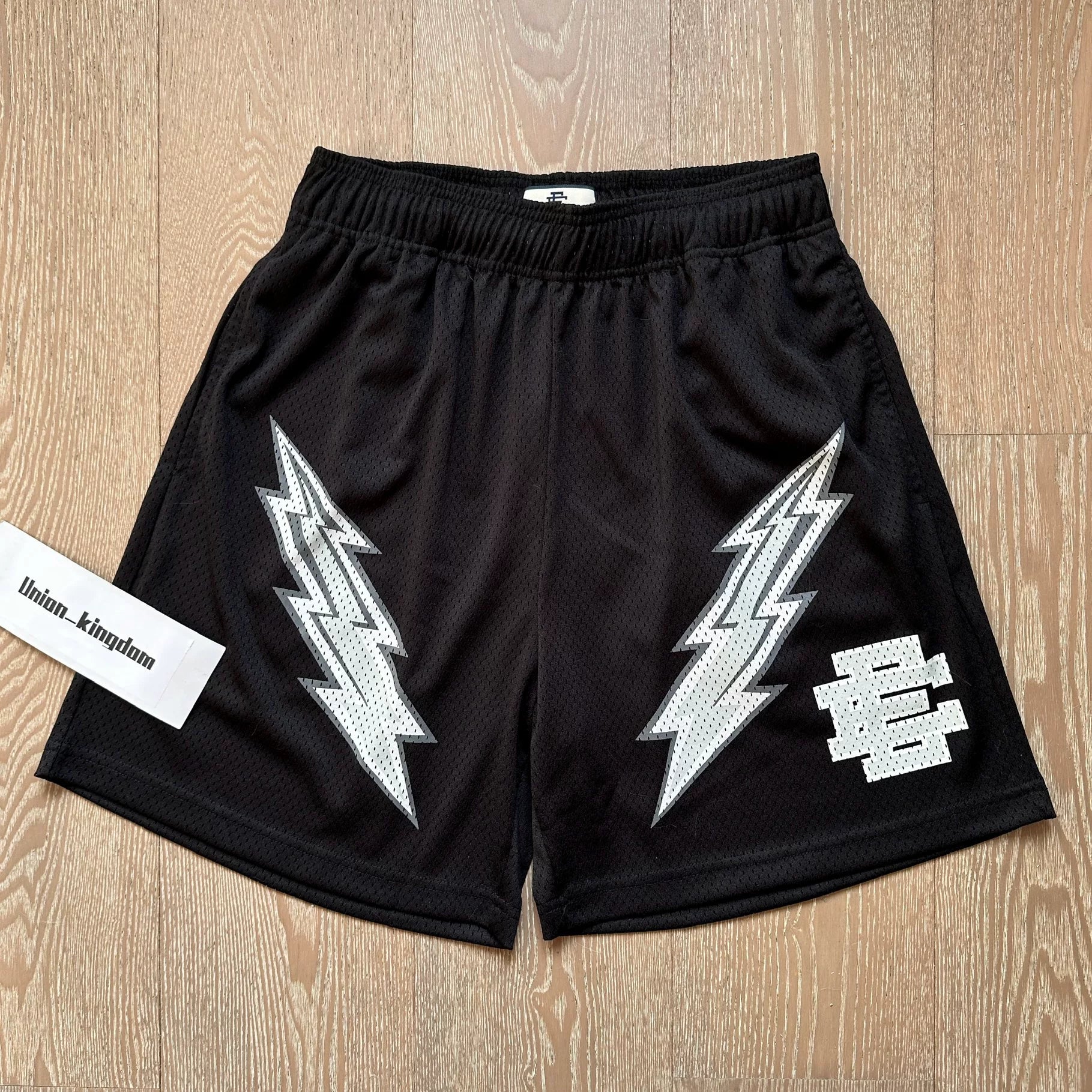 EE Print Shorts printed logo sweatpants mesh drawstring American shorts (44)