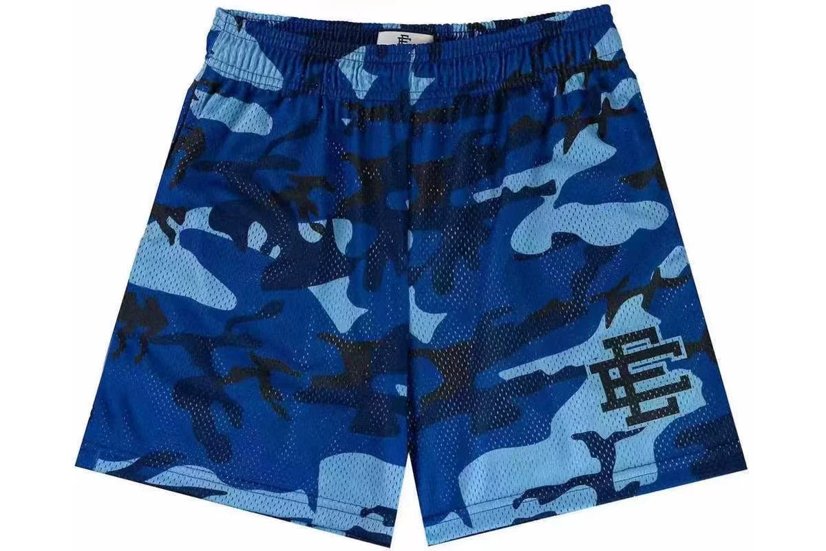EE Print Shorts printed logo sweatpants mesh drawstring American shorts (72)