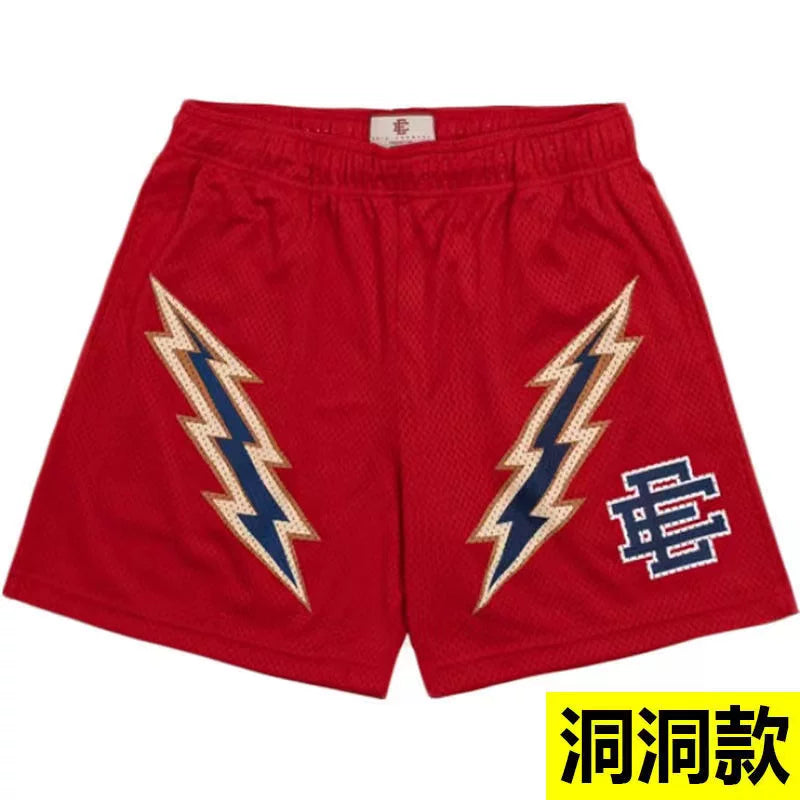EE Print Shorts printed logo sweatpants mesh drawstring American shorts (67)
