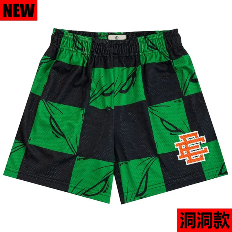 EE Print Shorts printed logo sweatpants mesh drawstring American shorts (36)