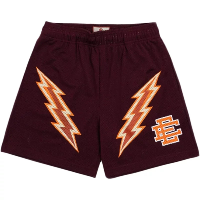 EE Print Shorts printed logo sweatpants mesh drawstring American shorts (36)