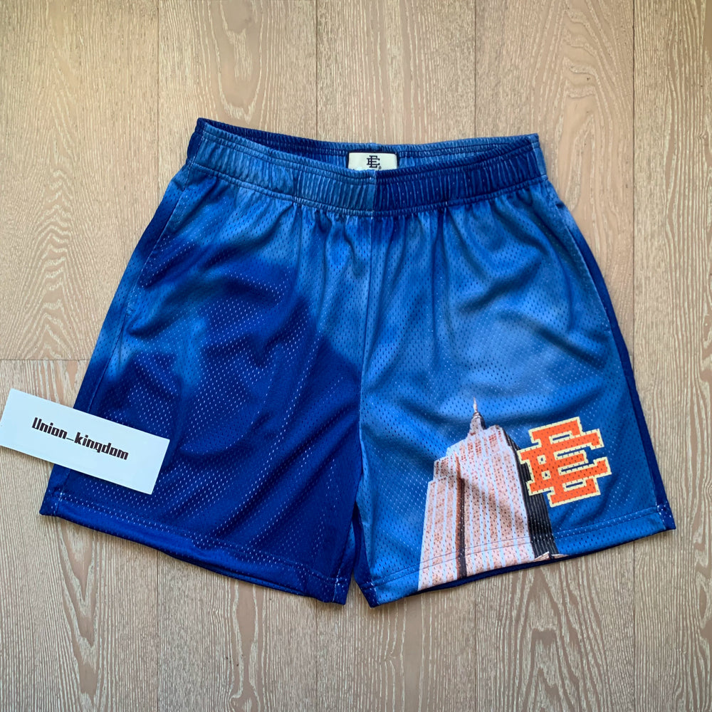 EE Print Shorts printed logo sweatpants mesh drawstring American shorts (36)
