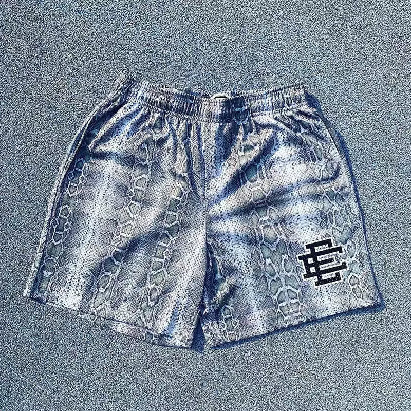 EE Print Shorts printed logo sweatpants mesh drawstring American shorts (71)