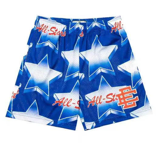 EE Print Shorts printed logo sweatpants mesh drawstring American shorts (1)