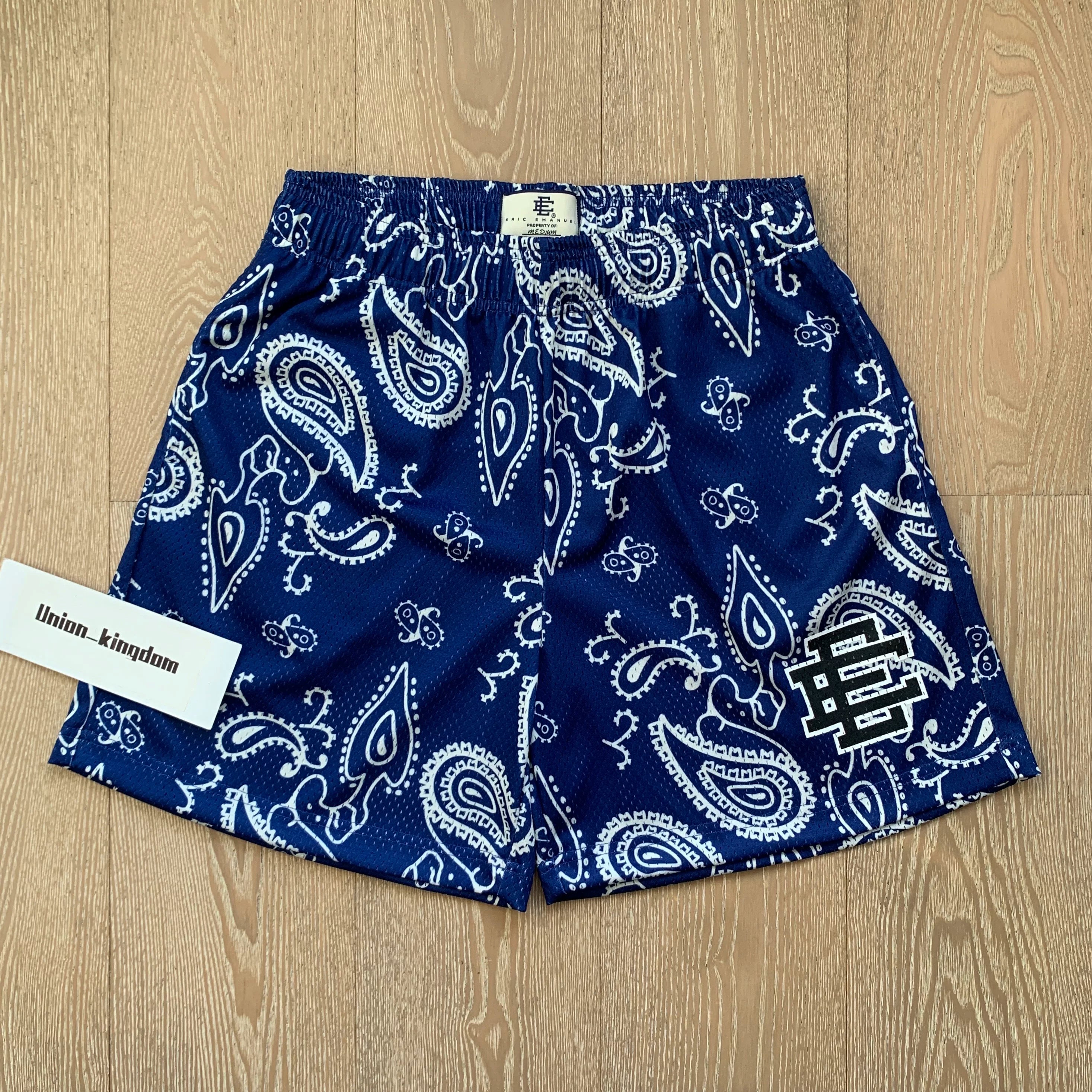 EE Print Shorts printed logo sweatpants mesh drawstring American shorts (21)