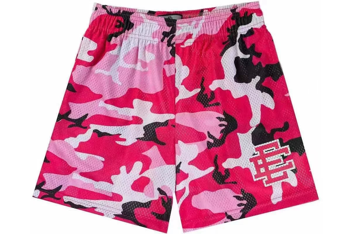 EE Print Shorts printed logo sweatpants mesh drawstring American shorts (55)