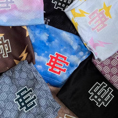 EE Print Shorts printed logo sweatpants mesh drawstring American shorts (52)