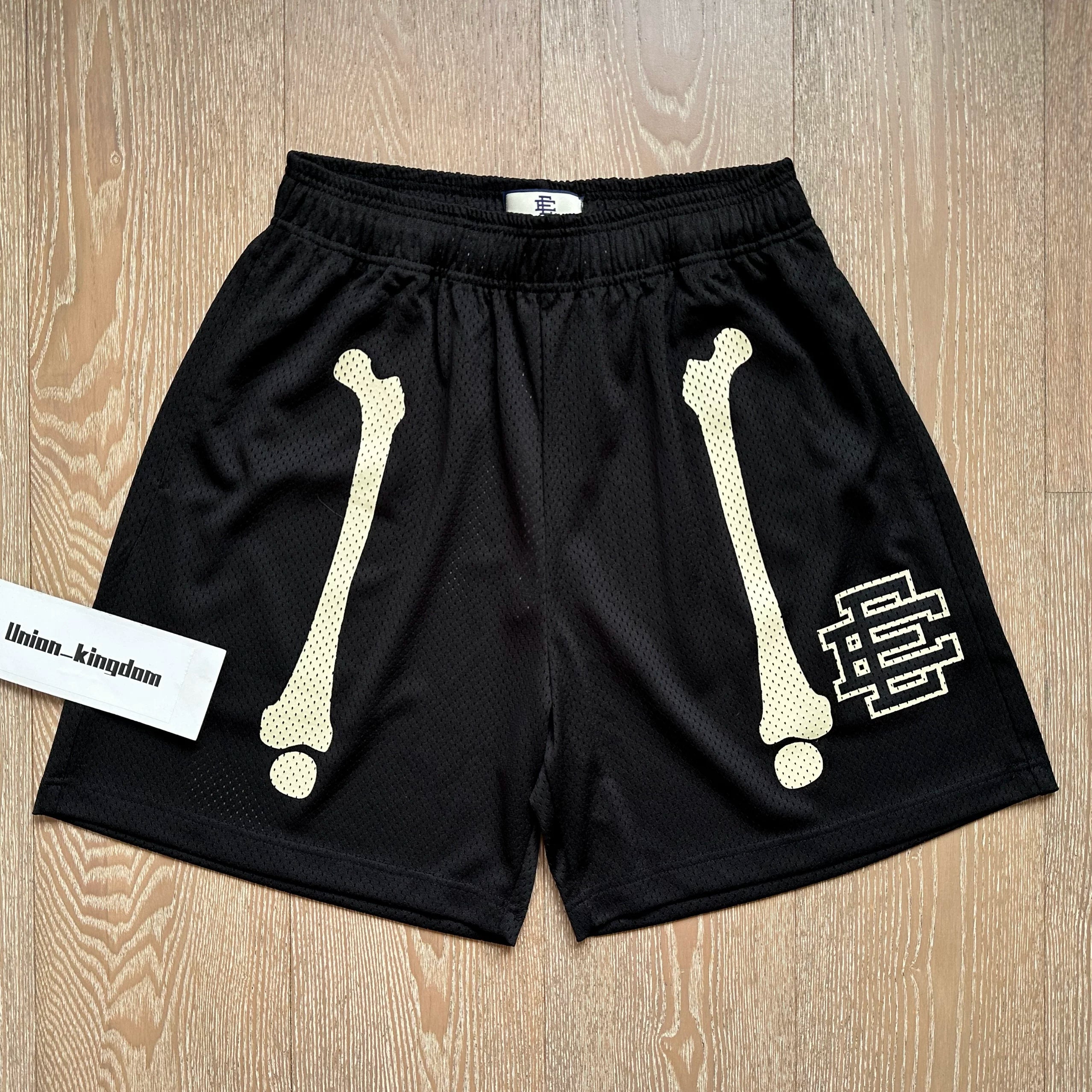 EE Print Shorts printed logo sweatpants mesh drawstring American shorts (37)