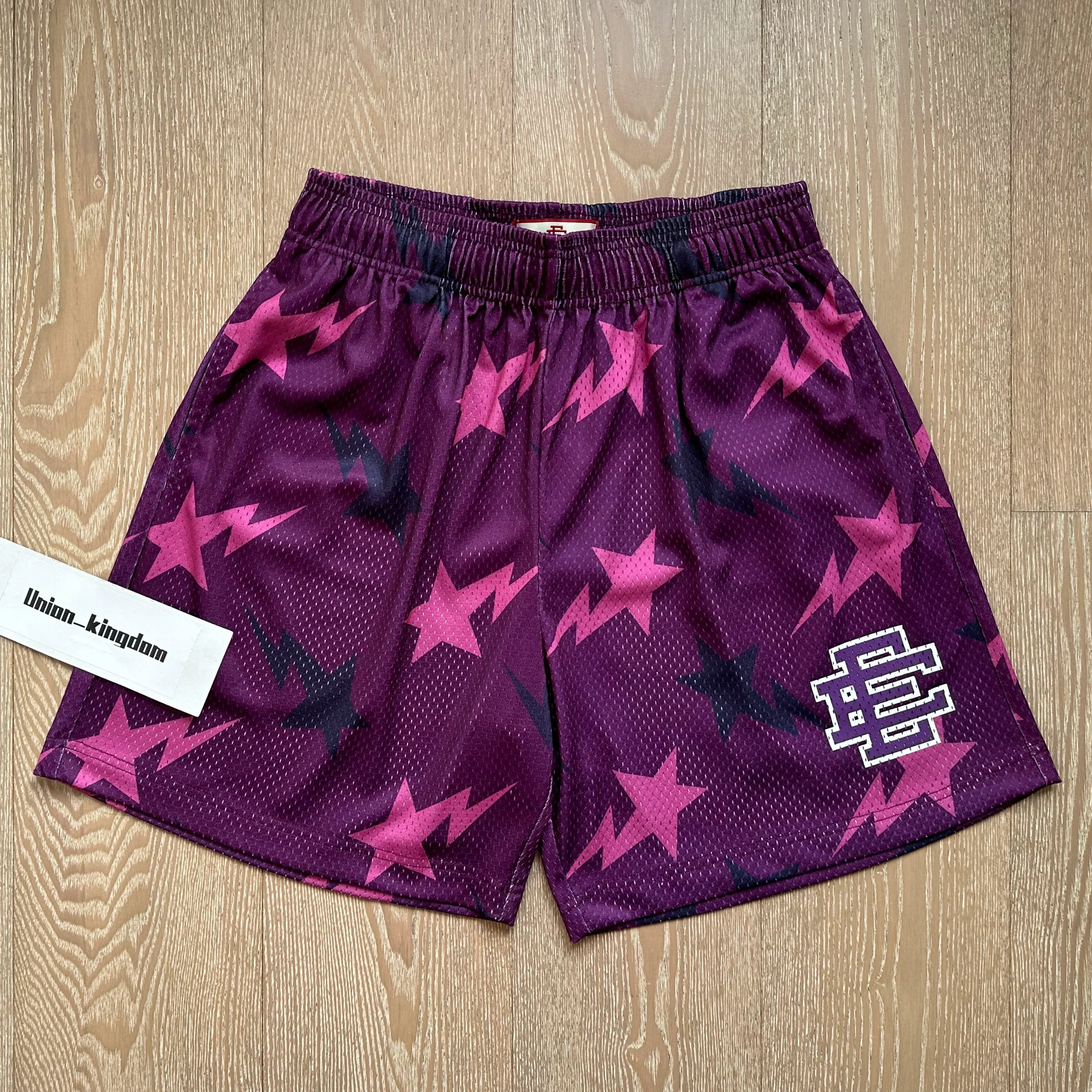EE Print Shorts printed logo sweatpants mesh drawstring American shorts (39)