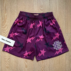 EE Print Shorts printed logo sweatpants mesh drawstring American shorts (21)