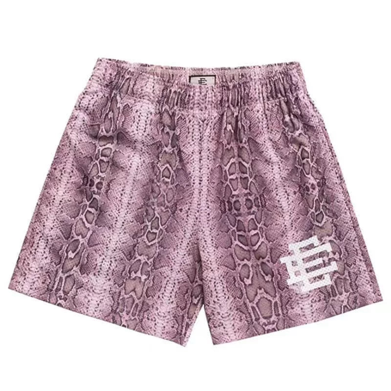 EE Print Shorts printed logo sweatpants mesh drawstring American shorts (66)