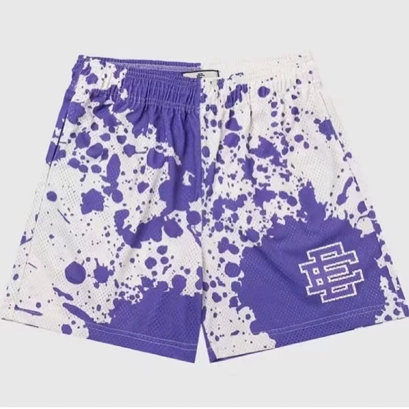 EE Print Shorts printed logo sweatpants mesh drawstring American shorts (71)