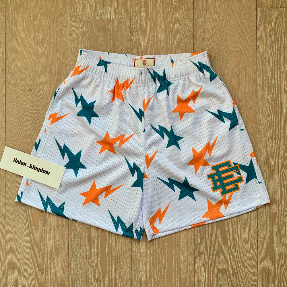 EE Print Shorts printed logo sweatpants mesh drawstring American shorts (22)