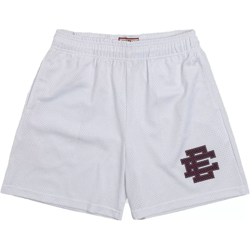 EE Print Shorts printed logo sweatpants mesh drawstring American shorts (45)